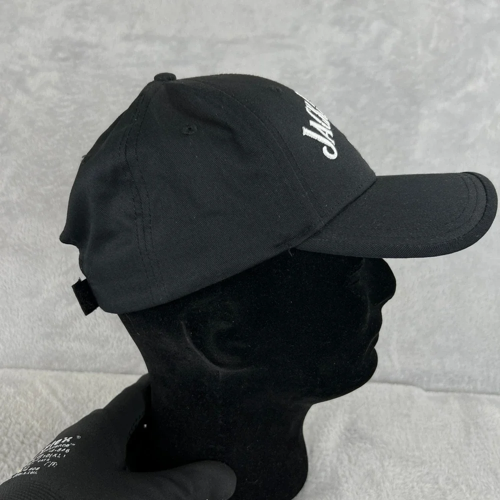 Jack Daniels Old No 7 Hat Black Whiskey Embroidered Logo Strapback Baseball Cap